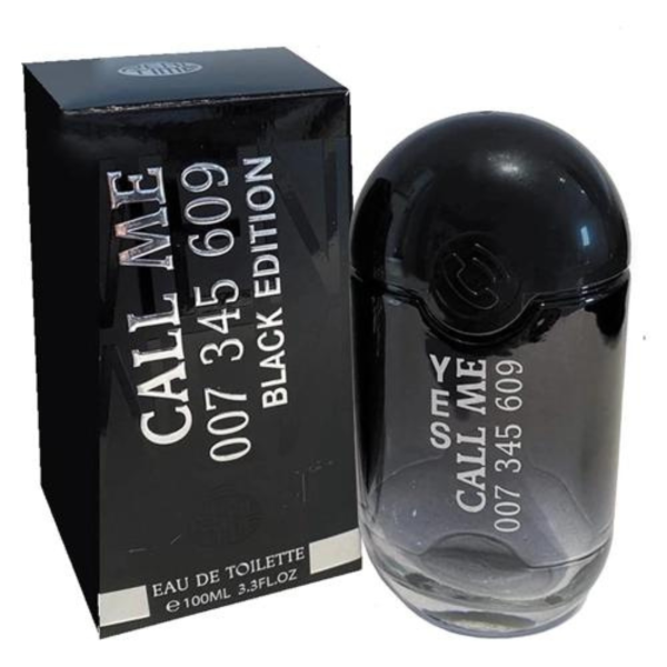Eau de Toilette "Call Me Black Edition" par Real Time - 100ml