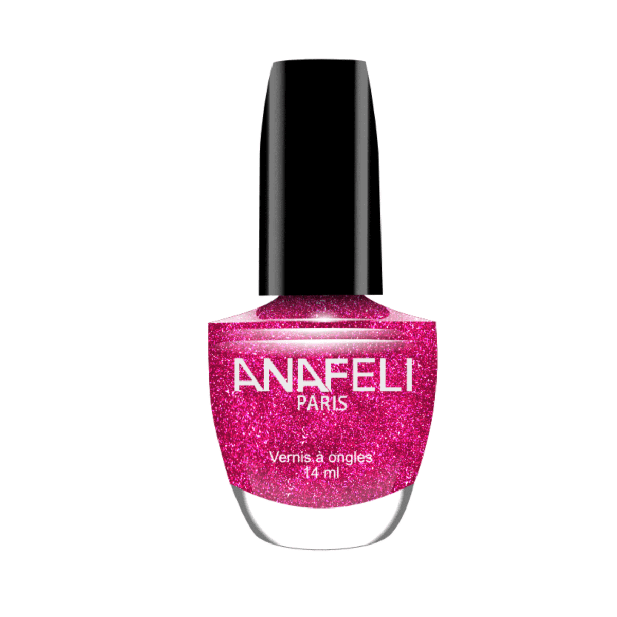 Vernis à ongles pourpre effet diamant – Anafeli Paris 14ml
