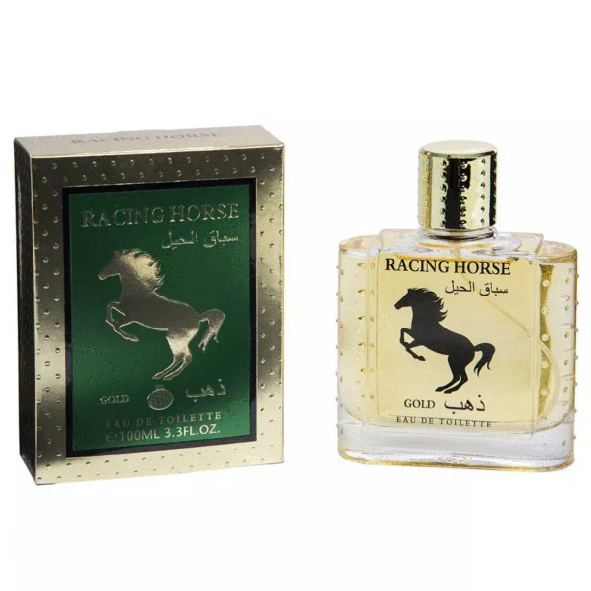 Racing Horse Gold – Parfum homme cuiré et épicé 100ml par Real Time