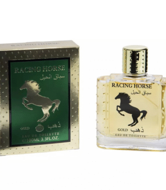 Racing Horse Gold – Parfum homme cuiré et épicé 100ml par Real Time